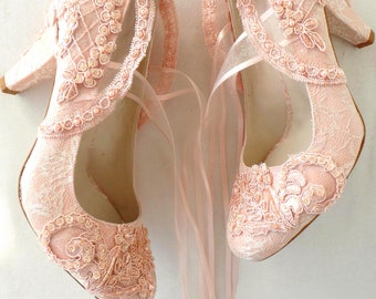 pink wedding boots