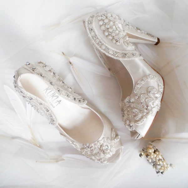 bling wedding shoes for bride