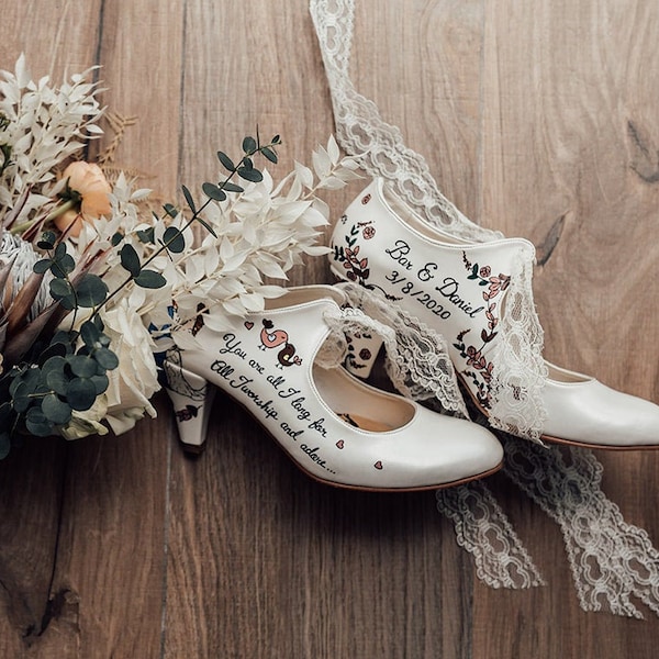 custom wedding heels