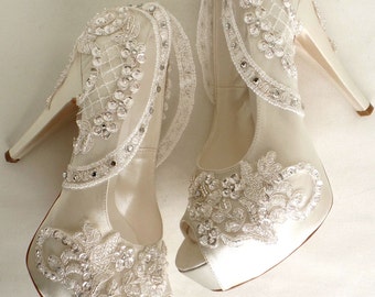 bling wedding trainers