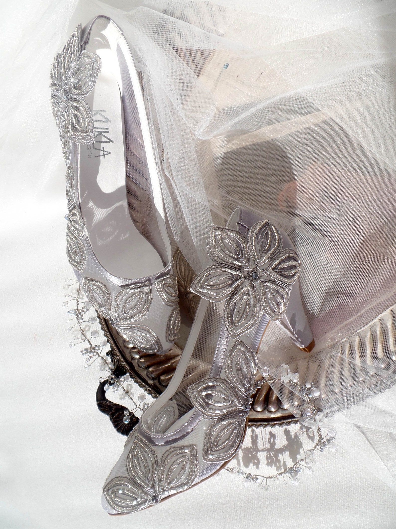 beaded wedding shoes