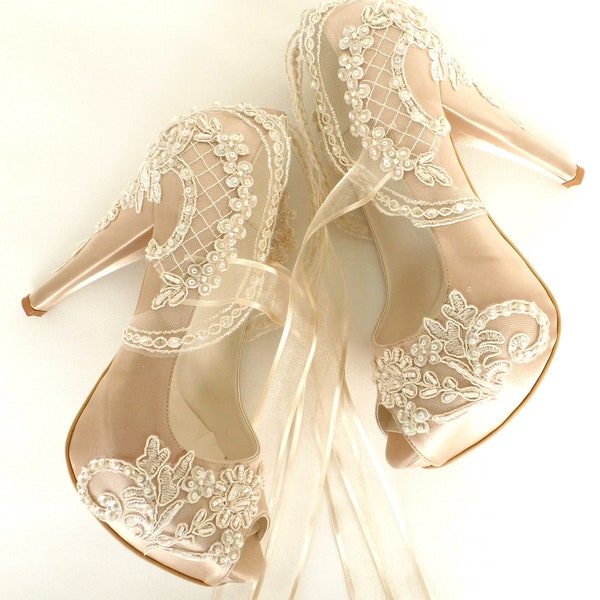champagne women's shoes
