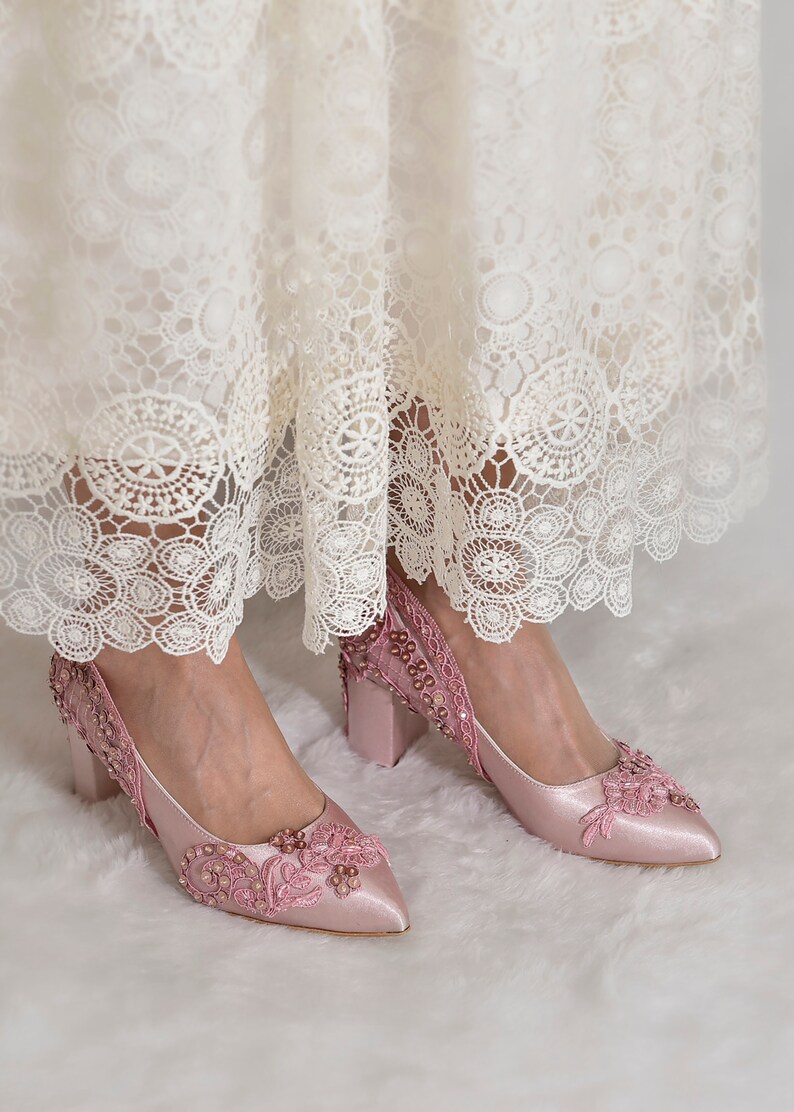 dusty pink shoes heels