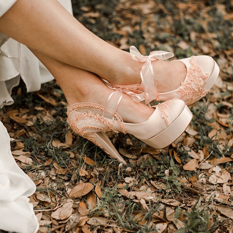 cerise wedding shoes
