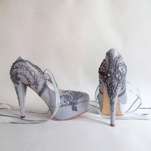 wedding dress silver shoes 15 Stunning Silver Wedding Shoe Ideas to Add a Glamorous Touch to Your
