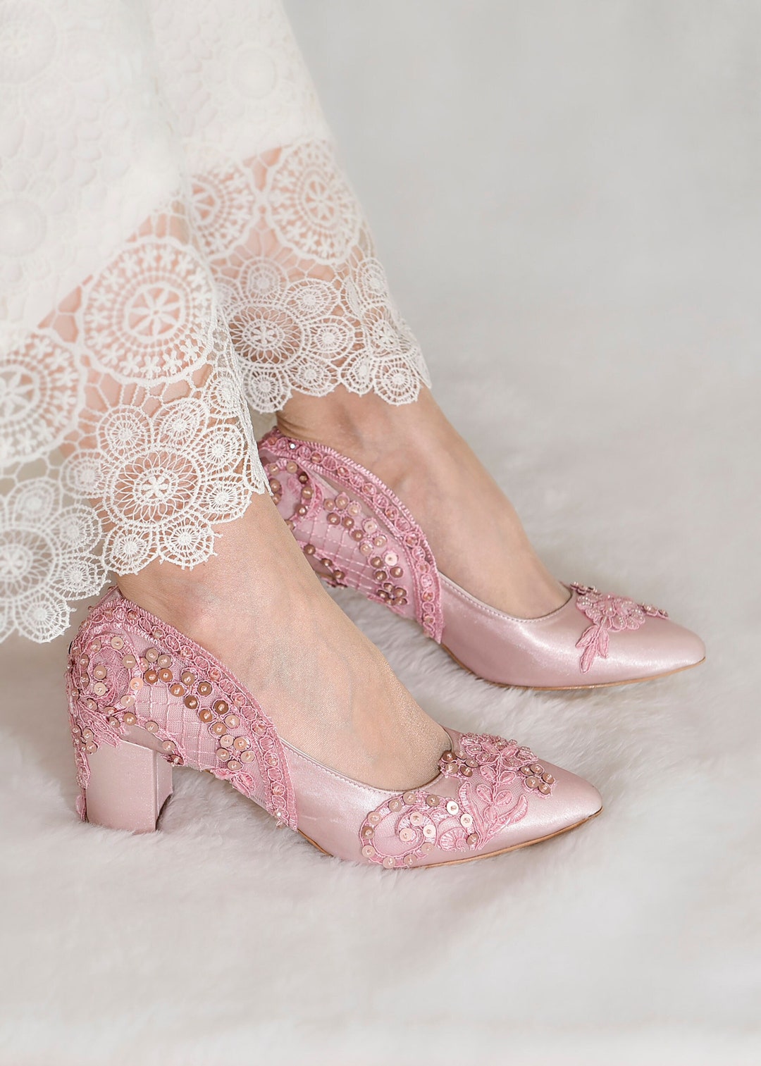 dusty pink shoes heels