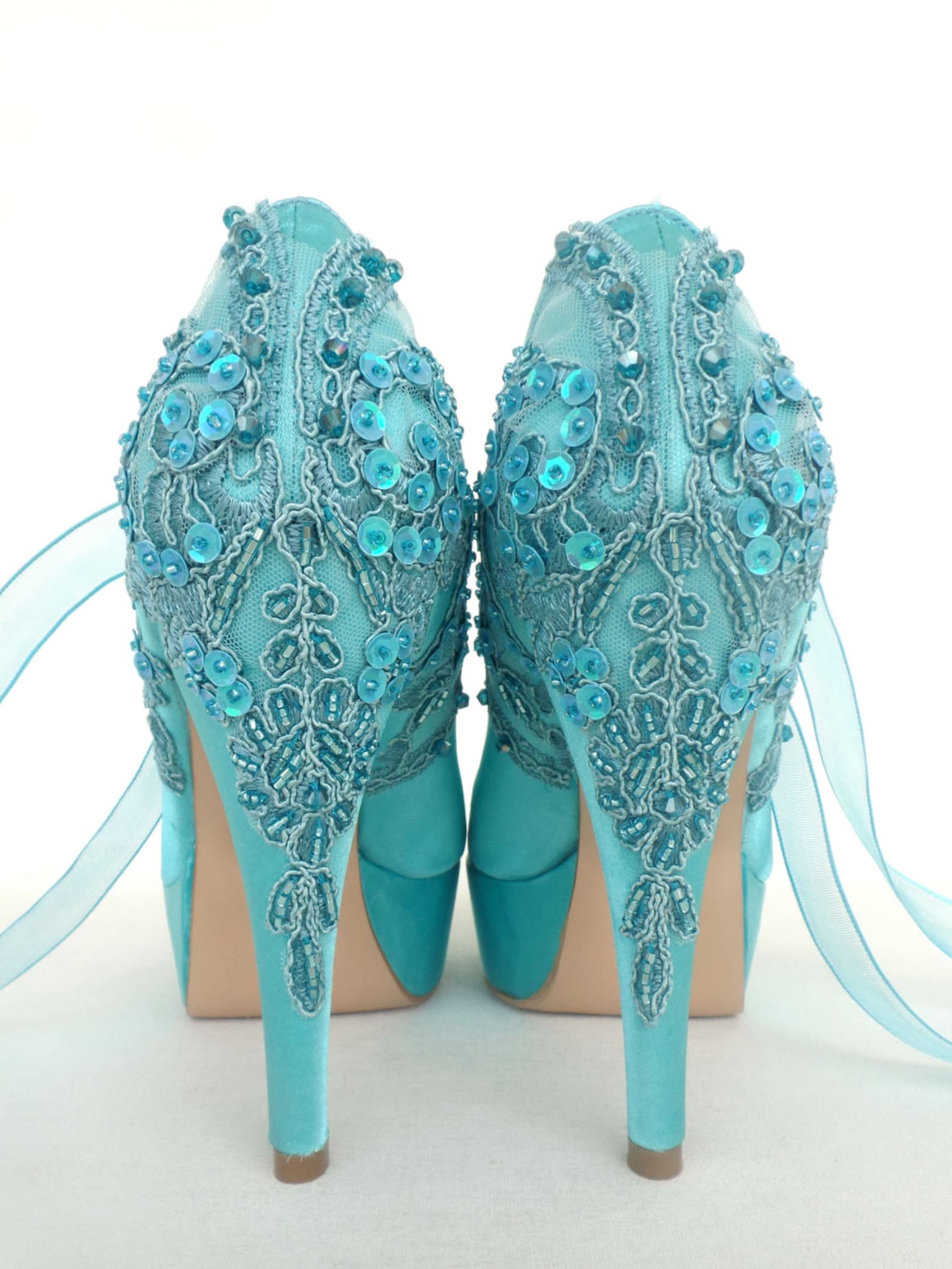 Embellished Lace Wedding Shoes, Teal Satin Embroidered Bridal Shoes - Etsy Embellished Lace Wedding Shoes, Teal Satin Embroidered Bridal Shoes - Etsy