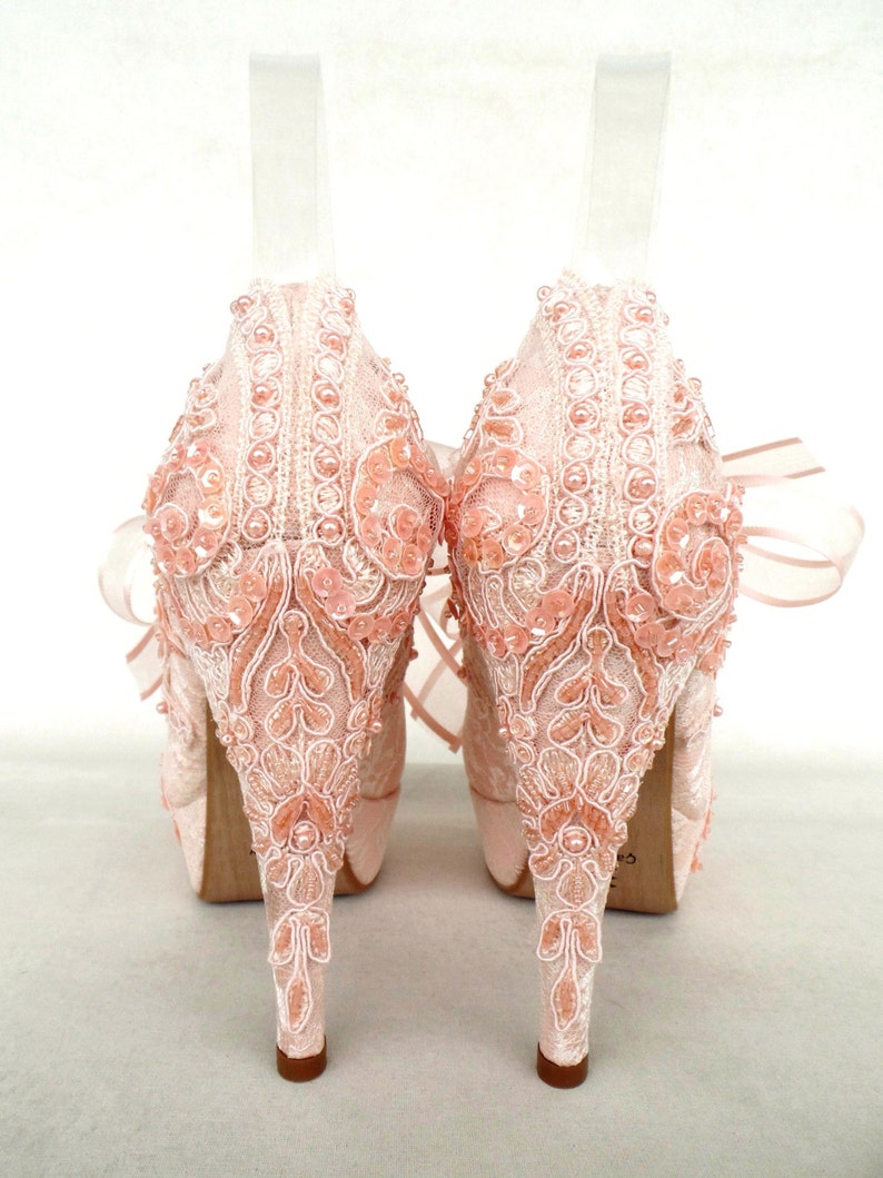 diy lace wedding shoes