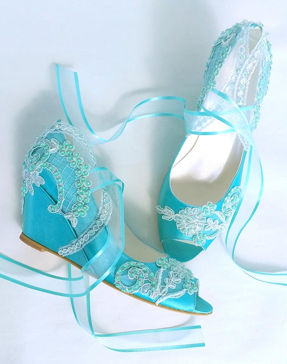 Mint bridal store shoes