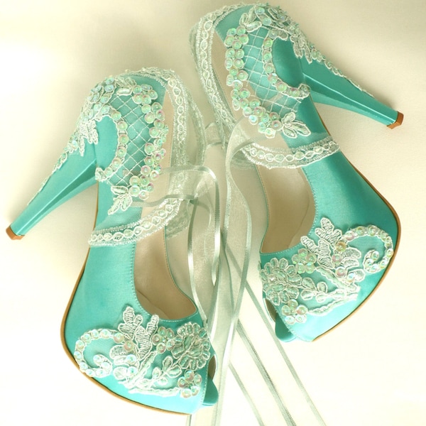 Mint Green Shoes Etsy