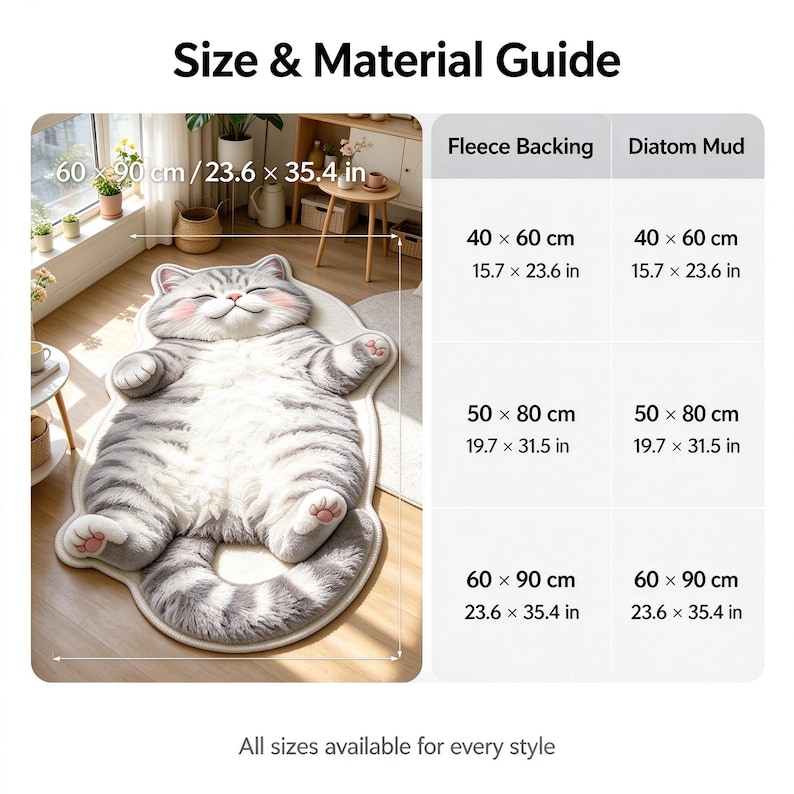 Cute Shaped Rug, Irregular Cartoon Animal Floor Mat, Soft Fluffy Non ...