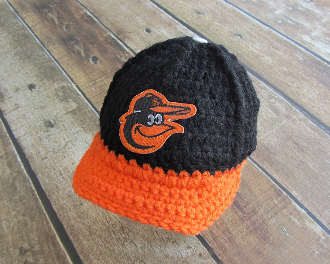 Baltimore Orioles Baby Baseball Hat Orioles Infant Hat Knit Etsy