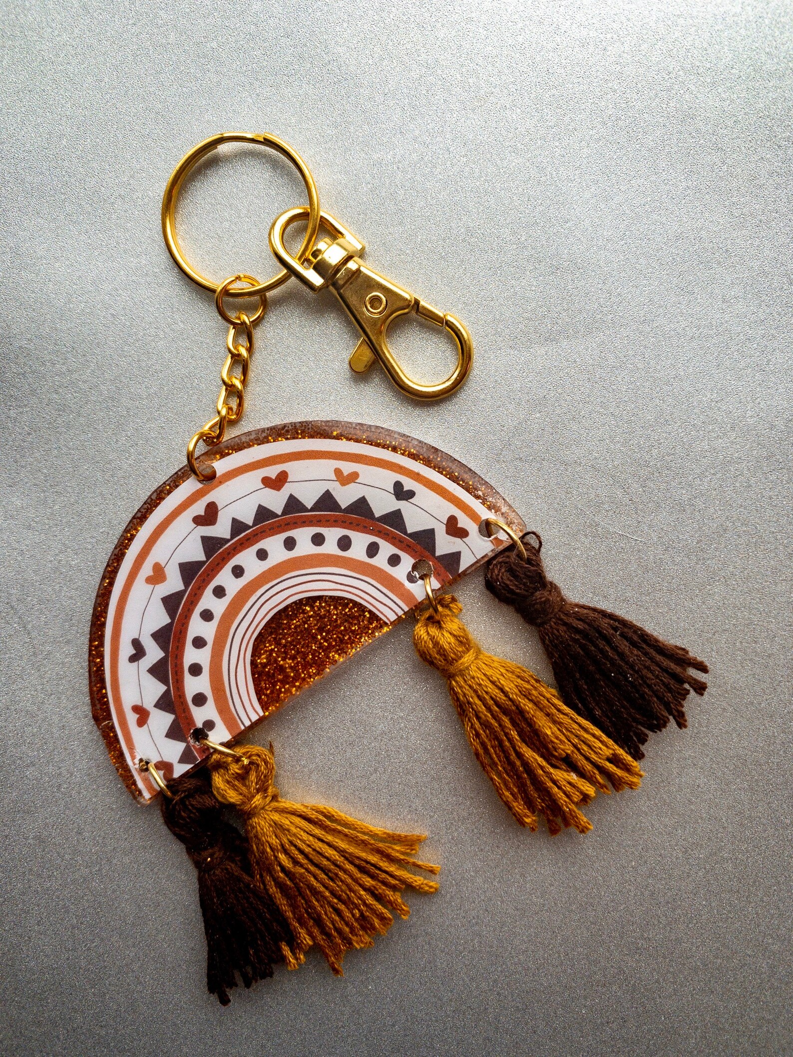 Rainbow Keychain Boho Keychain Keychains for Women Hippie Etsy