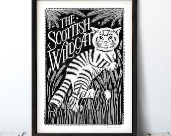 Scottish Wildcat Print