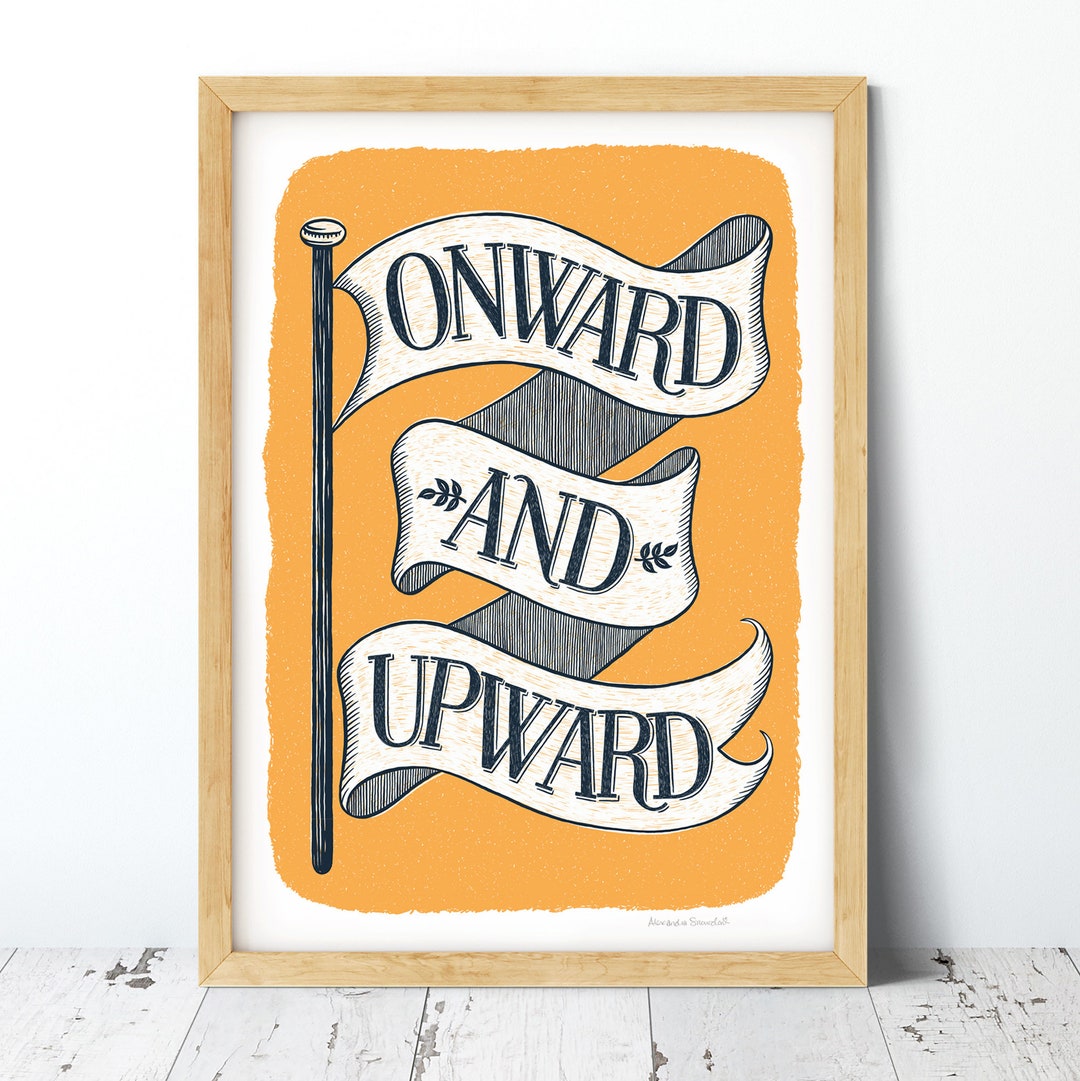 Onward Flag Print - Etsy