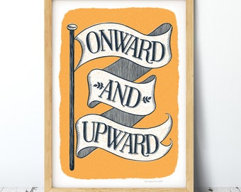 Onward Flag Print