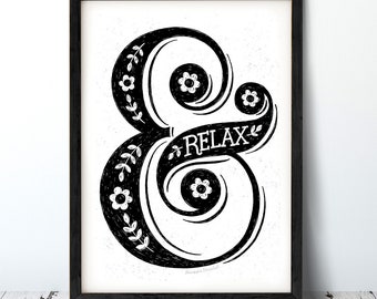 Ampersand Relax Print