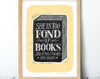 Fond of Books Print