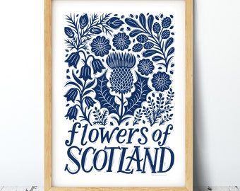 Flowers of Scotland Print