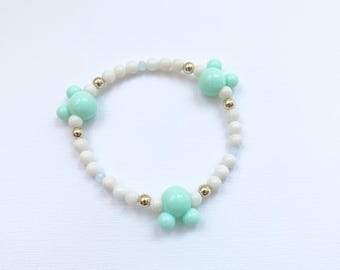 Mickey Bracelet Gold Mouse Bracelet Stack Disney Bracelet Mickey Bracelet arm candy Disney gift Mickey stack bracelet, WDW Bracelet