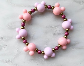 Mickey Beaded Bracelet Mickey Bracelets Custom Bracelet Disney Arm Candy