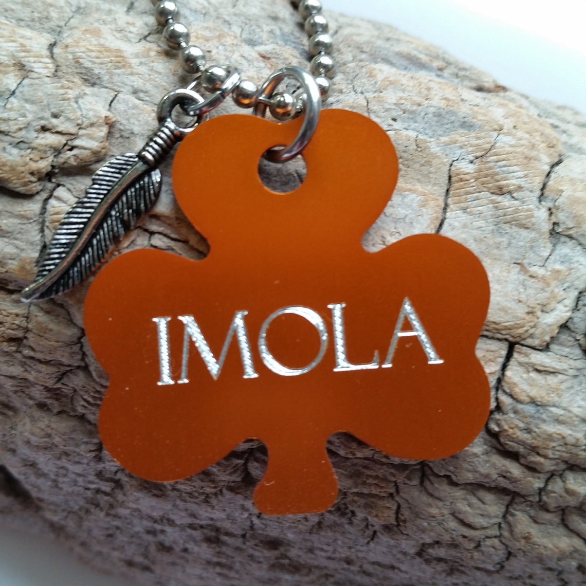 Imola Good Luck in Choctaw. Native American. feather charm Etsy