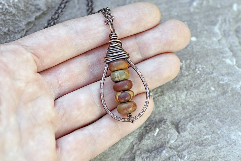 •INVOKE• red creek jasper + talisman + mixed metal necklace (26