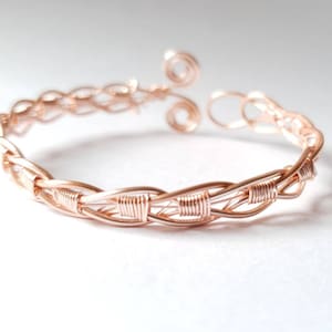 Celtic bracelet. Rose Gold bangle. Celtic cuff bracelet. Irish bracelet.  Celtic jewelry. Open cuff bracelet. Anniversary gifts for. Gift