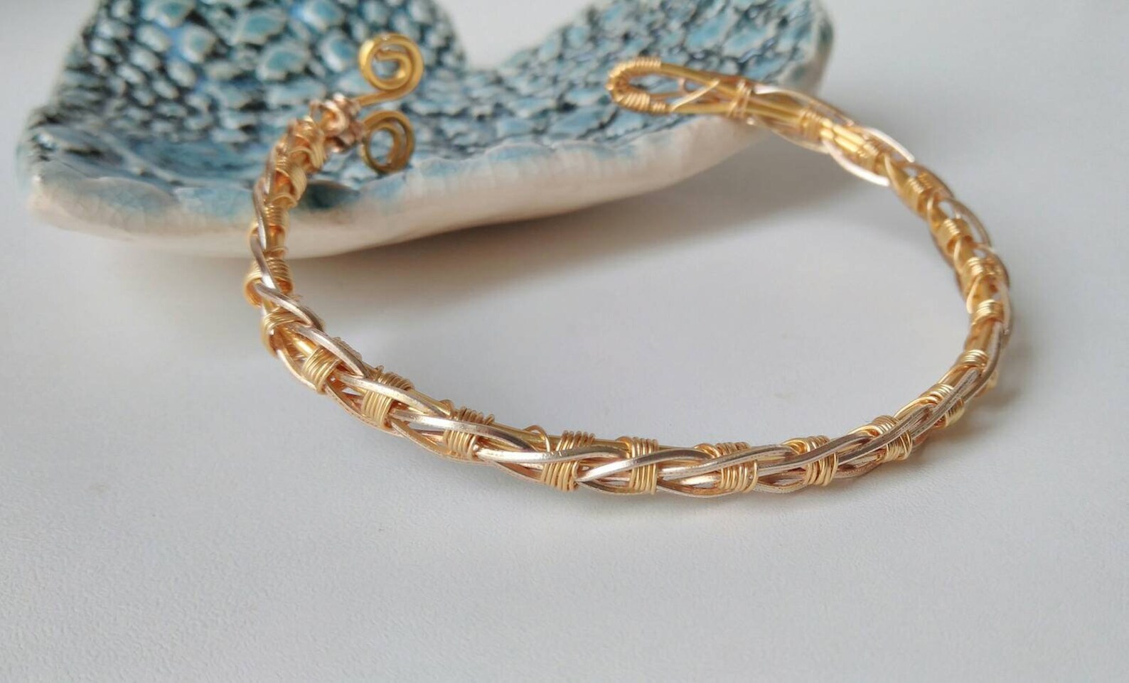 Celtic Bracelet. Celtic Jewelry. Gold Bracelet. Wire Jewelry Etsy