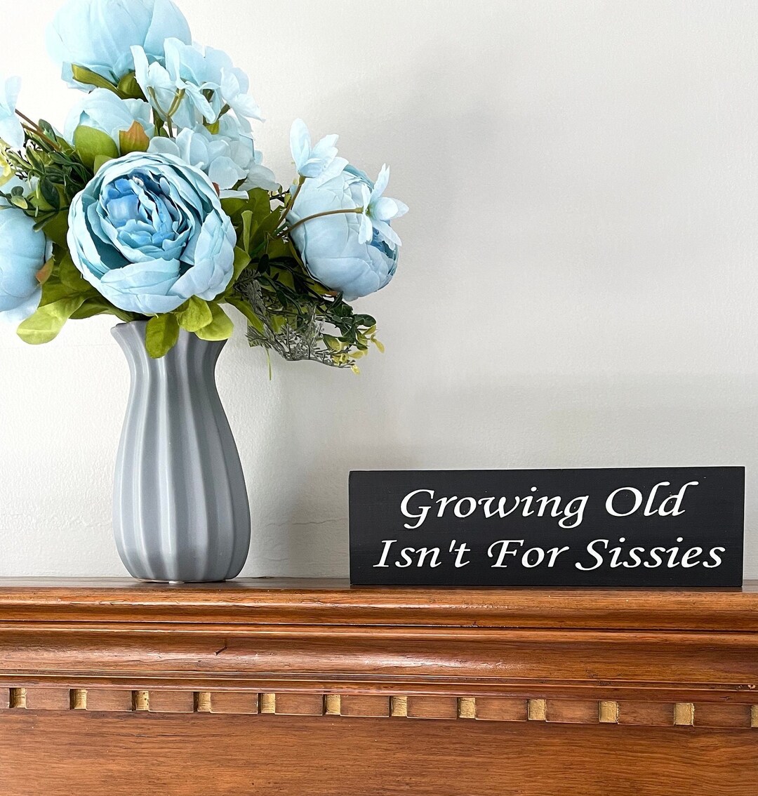 Growing Old Isn't for Sissies Sign for Retirement, Grandparents