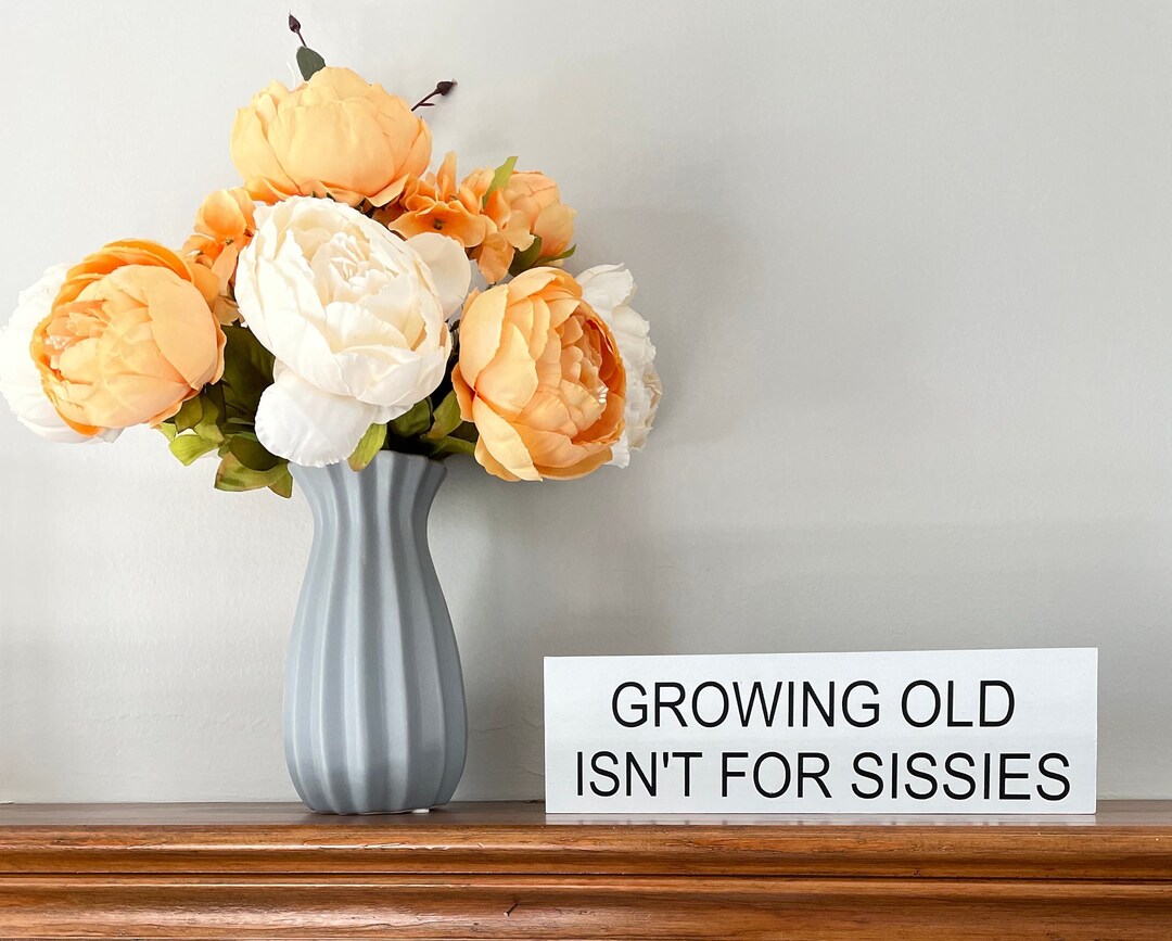 Growing Old Isn't for Sissies Sign for Retirement, Grandparents