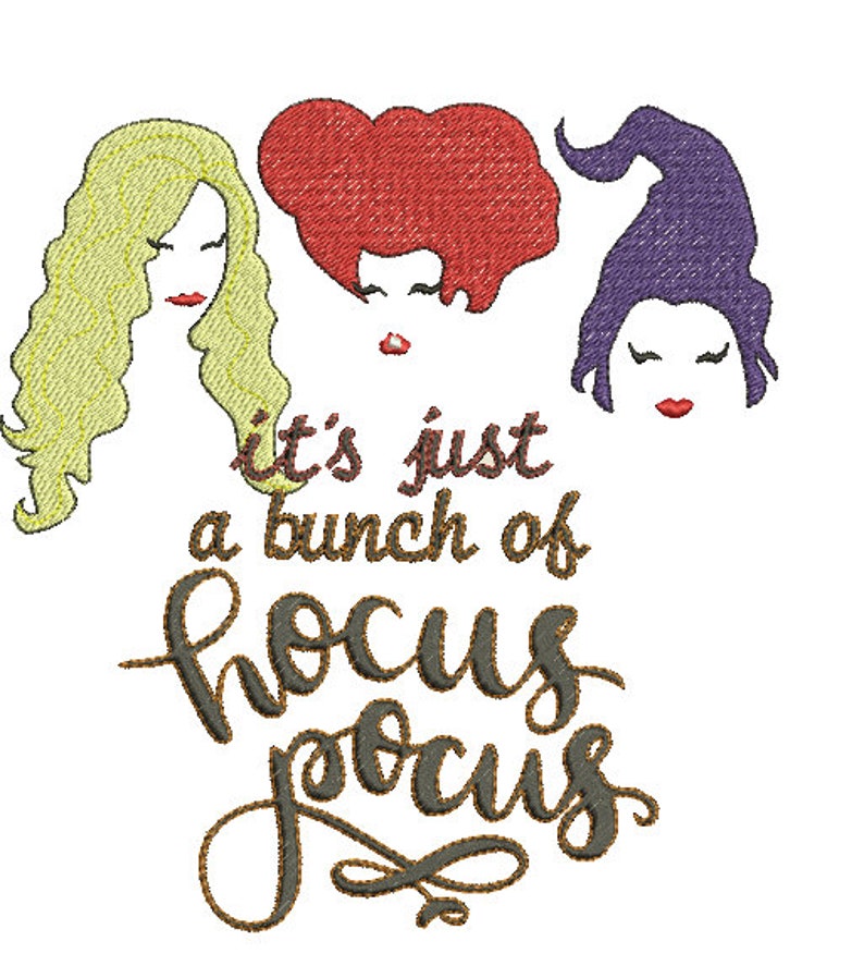Hocus Pocus Sanderson Sisters Halloween Machine Embroidery Etsy