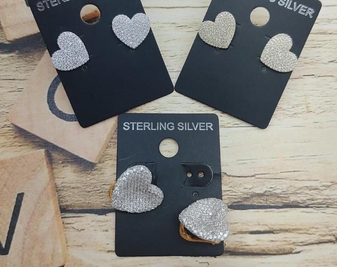 TAI-PAVE ASYMMETRICAL HEART STUDS main image 0
