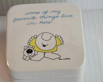 Ziggy & Fuzz by Tom Wilson "Some of my Favorite Things Live in Here" Trinket Box 1978