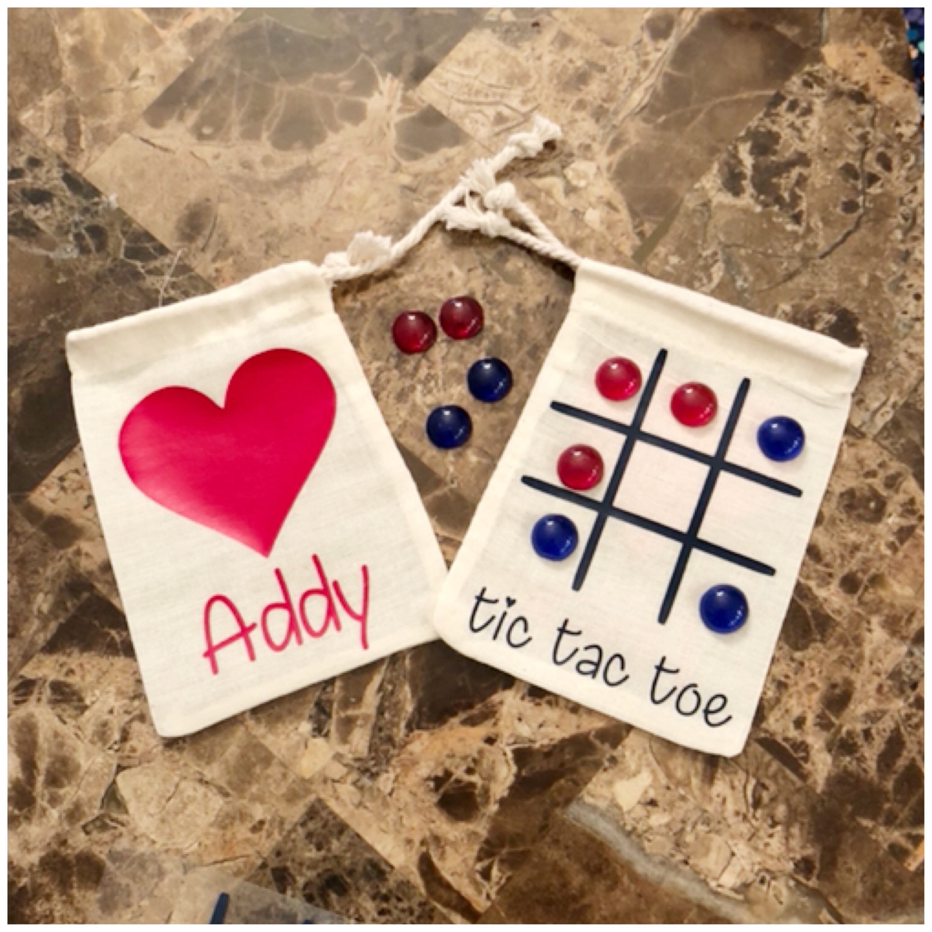 Personalized Tic Tac Toe Game - Kids Valentine's Day Exchange Gift ...