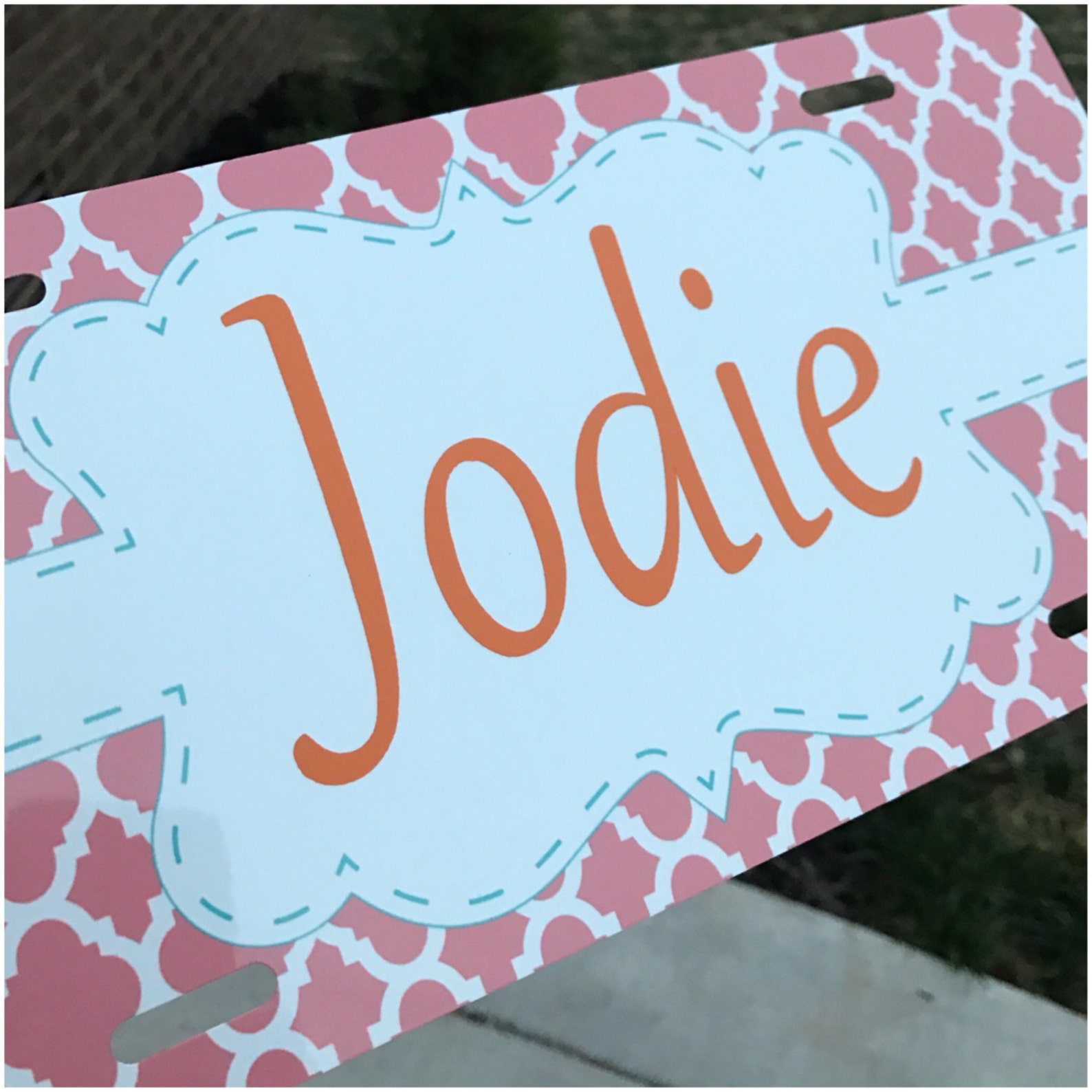 Personalized License Plate Name License Plate Name Vinyl Etsy