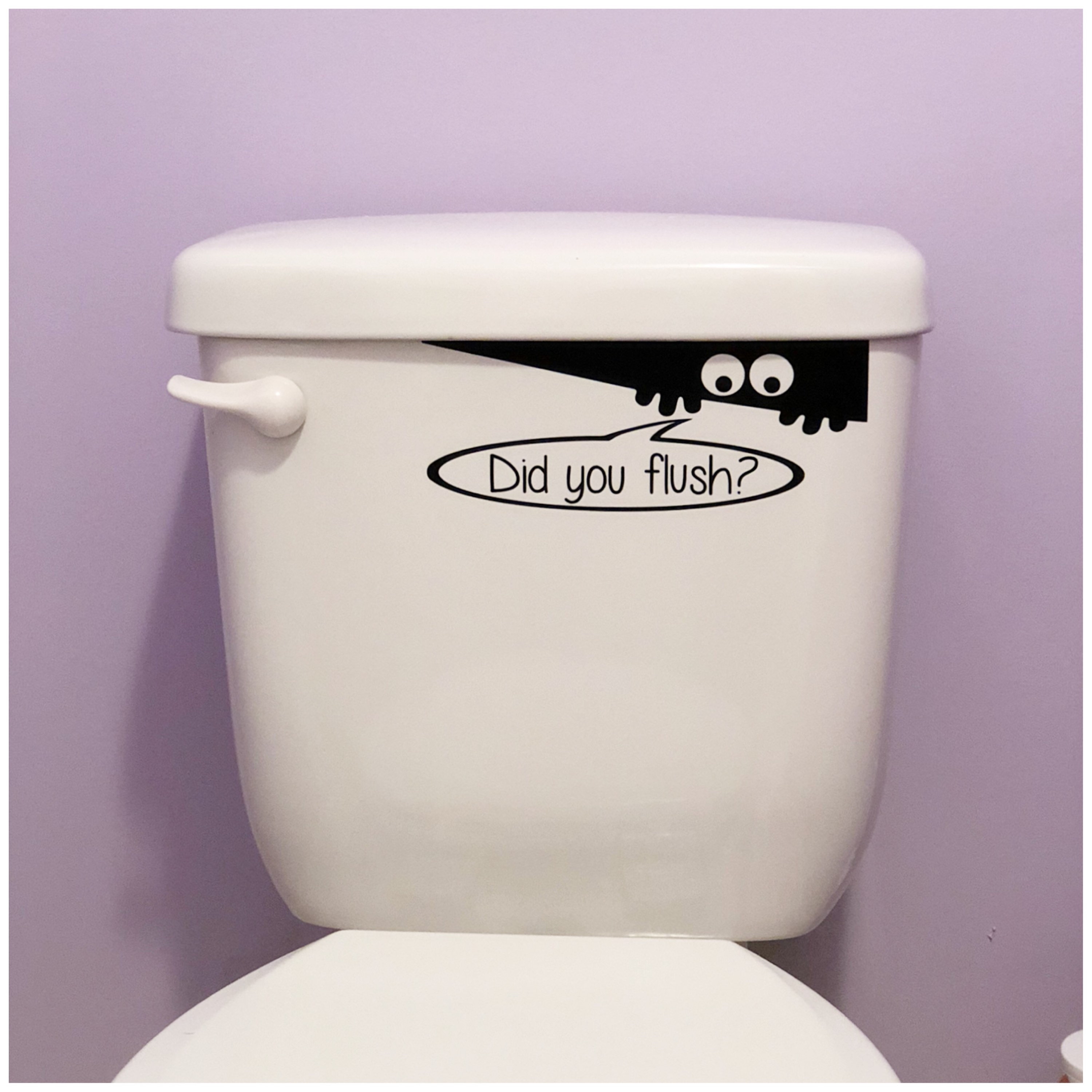  Halloween Toilet Seat Sticker, Waterproof Toilet Lid