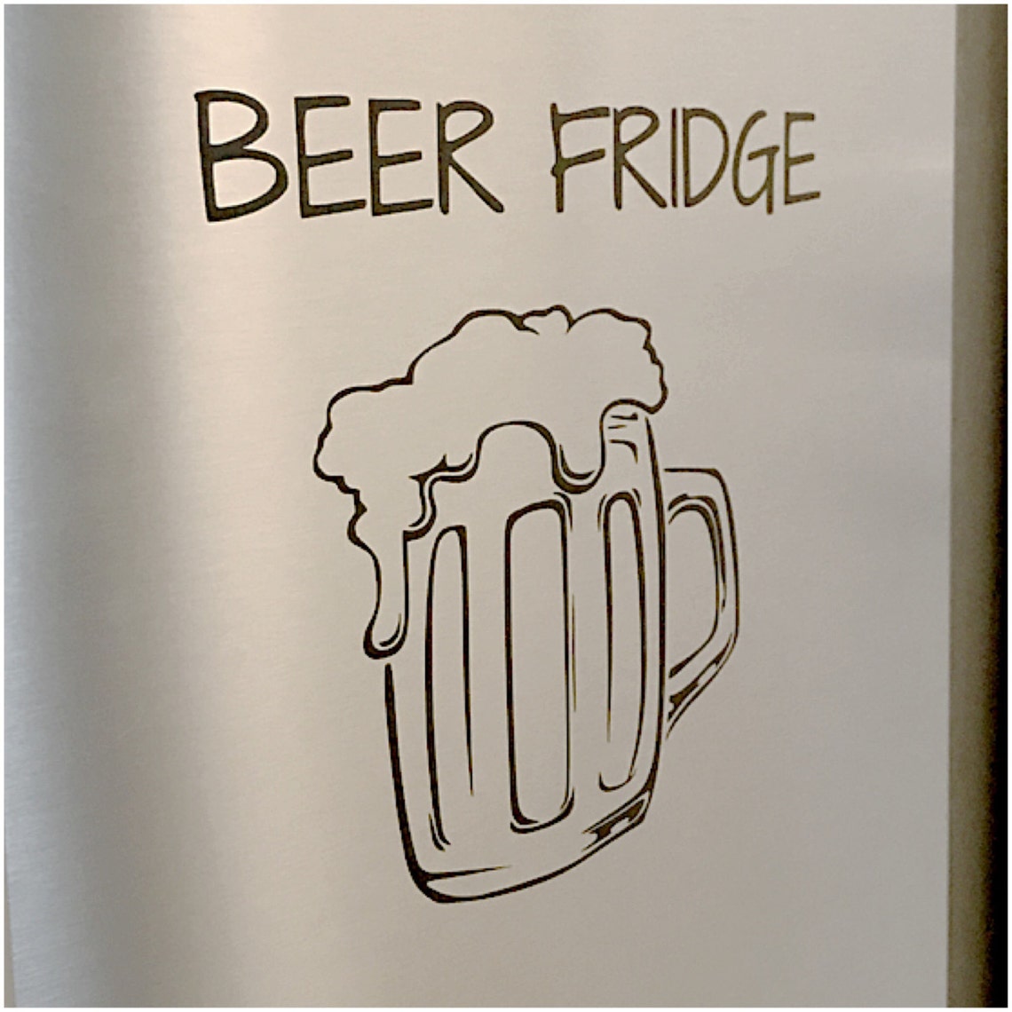 Beer Fridge Decal Refrigerator Vinyl Decal Removable Etsy