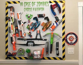 In Case of Zombies Choose a Weapon Decal - Fun Wall Decal - Halloween Theme - Zombie Vinyl Decal - Car Decal - Halloween Decor - Scary Decor