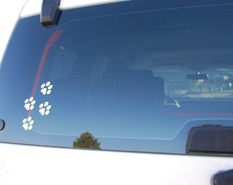 Paw Print Decal for Car Window - Removable Paw Prints - Custom Animal Sticker for Truck - Fun Adhesive Vinyl Sticker for Vehicle