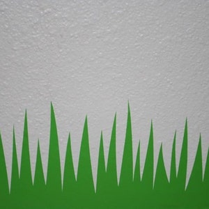 6 IN Tall Blades - Your Length - Grass Decal - Short Grass Border - Removable Vinyl Wall Decal - Decorative Baseboard Border - Grass Blades