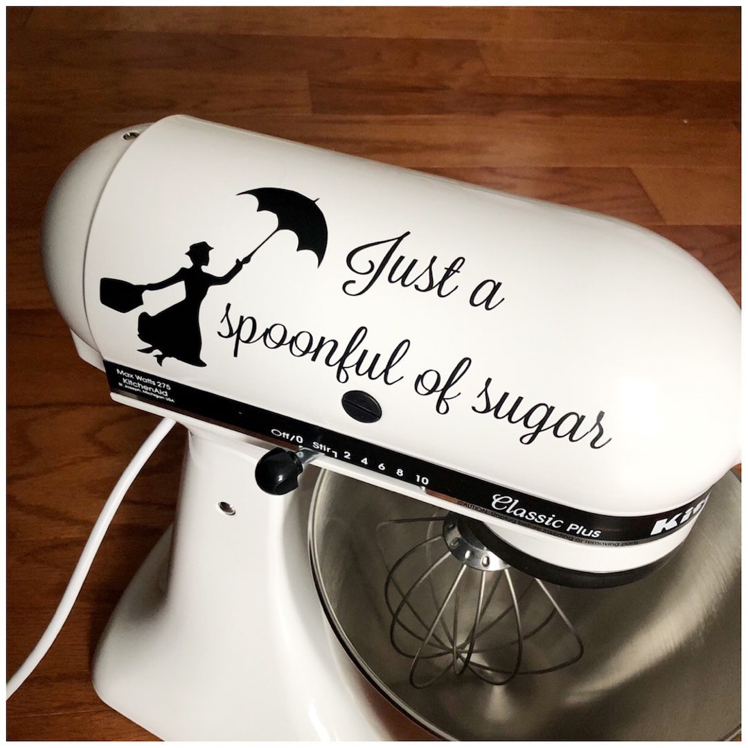 Spoonful of Sugar Vinyl Decal Set for Kitchenaid Mixers (Holographic  Rainbow)
