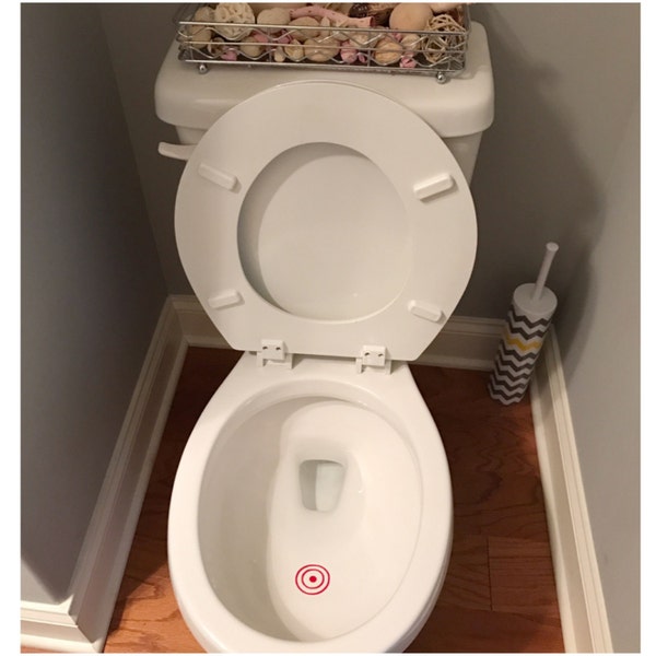 Toilet Target Decal - Toilet Target Sticker for Little Boys - Aim Decal - Target Aim Sticker - Potty Training Sticker - Potty Training Decal