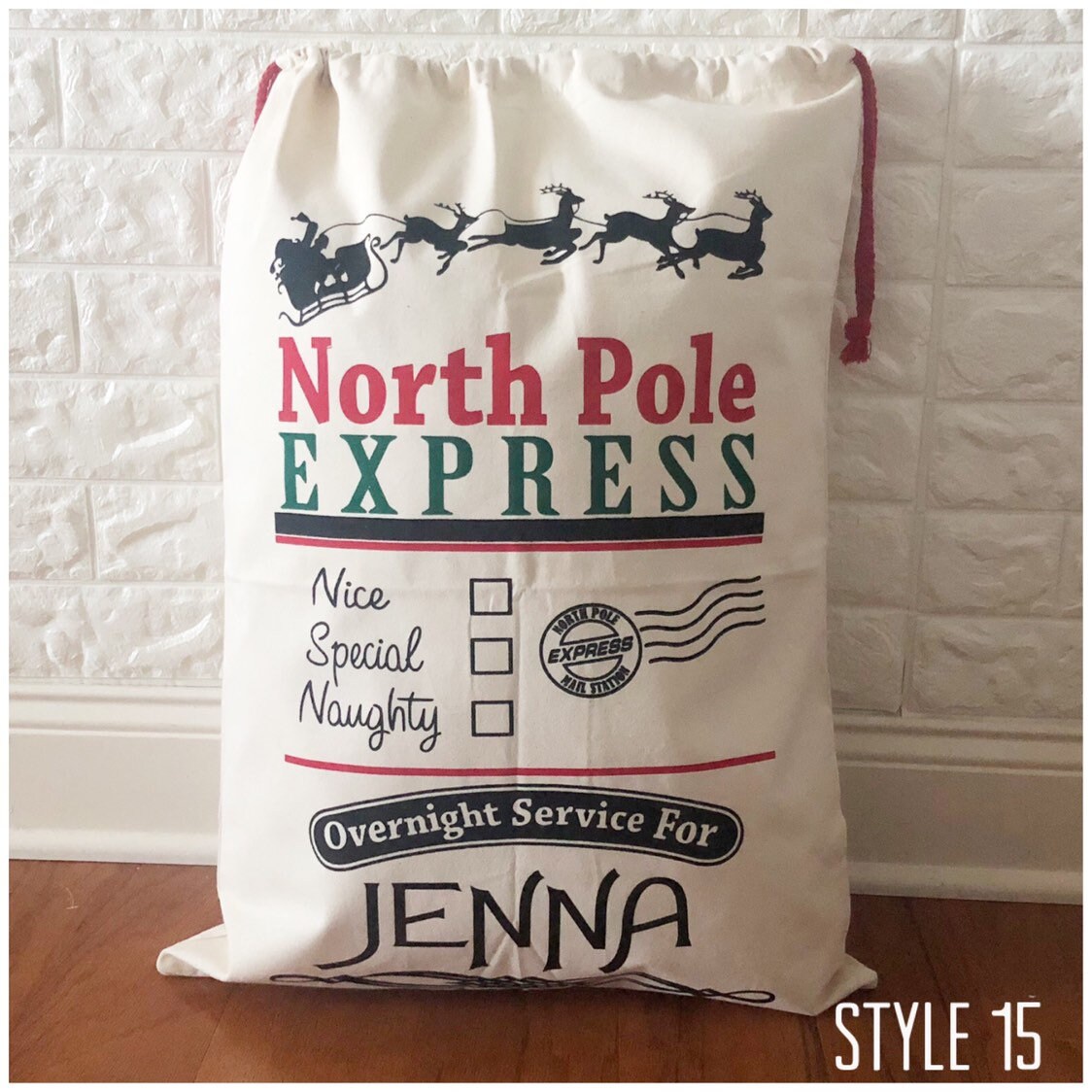 Große Personalisierte Weihnachten Sack Nordpol Special Delivery UK schneller Versand Große Personalisierte Weihnachten Sack Nordpol Special Delivery UK schneller Versand