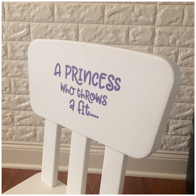 Download Girl Time Out Chair Decal A Princess Who Throws a Fit ...