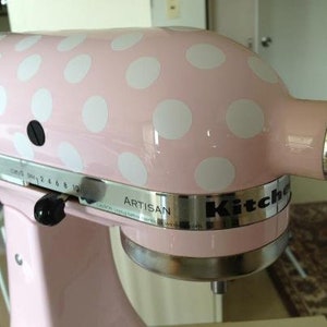 Mixer Polka Dots - Kitchen Aid Vinyl Decals - Stand Mixer Polka Dot Vinyl - 1 inch Diameter - Custom Color KitchenAid Dot Vinyl Decals