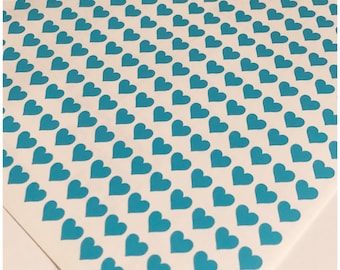 200 1/2" Heart Decals - Stickers for Cuisinart, KitchenAid, Kitchen Aid, other appliances - Removable Vinyl - Choose Your Color