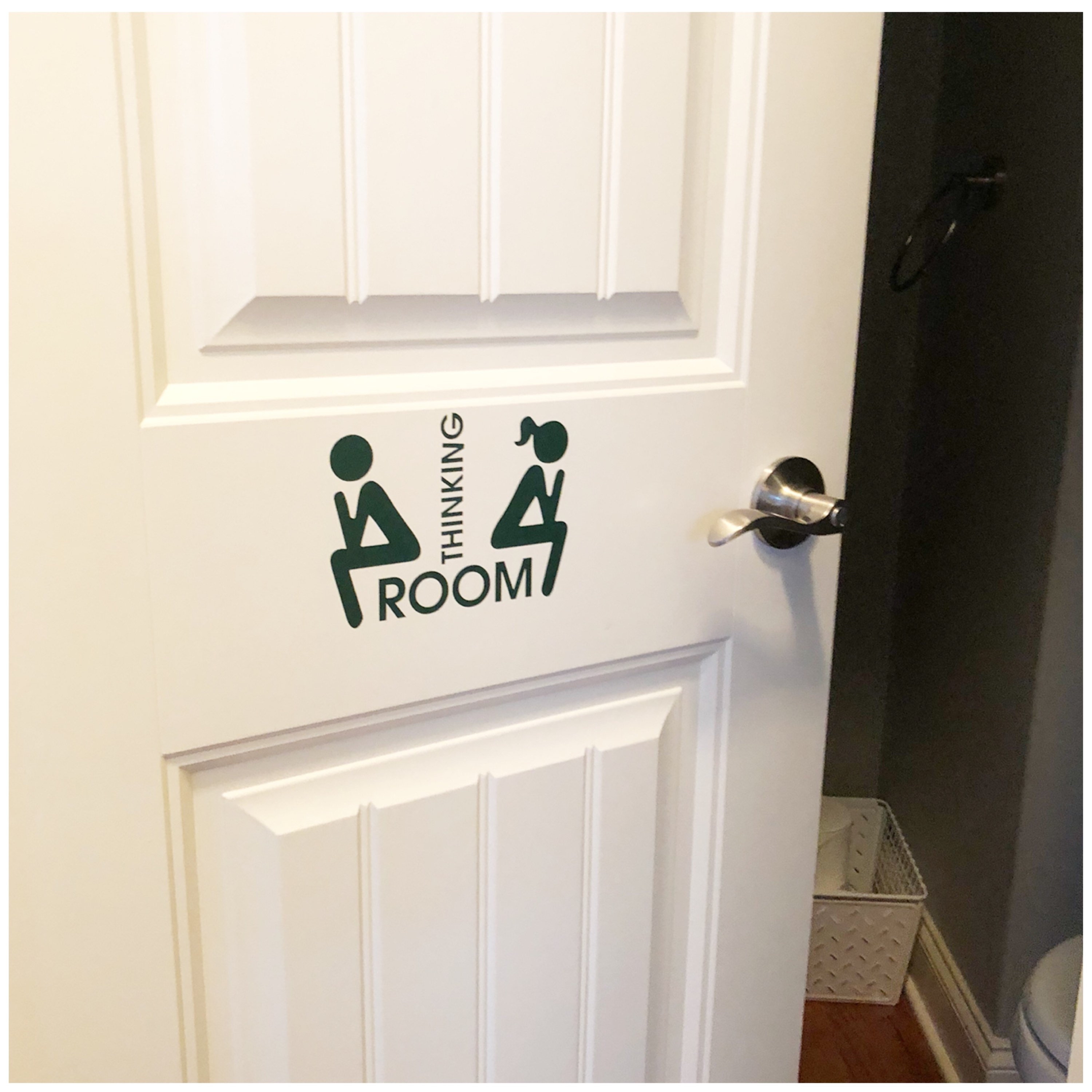 Bathroom door sign outlet