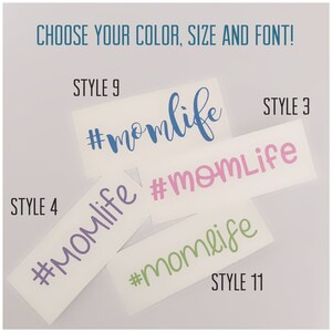 Mom Life Decal - #MomLife - Mom Life Sticker - Mama Decal - Mamma Sticker - Mother&#39;s Day gift - Tumbler Decal - Car Decal - Cup Vinyl Decal