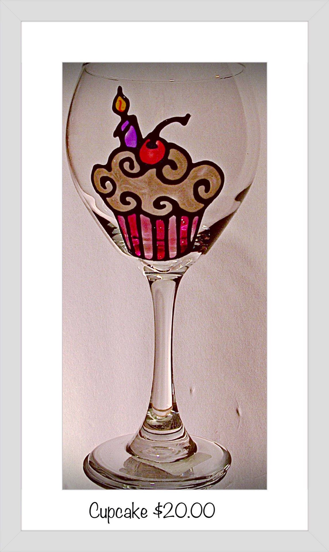 21st Birthday Cupcake Glass 25th 50th Anniversary Birthday Etsy